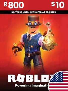 Roblox Card 10 USD - 800 Robux United States Roblox CD Key