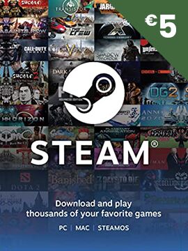 Steam Gift Card 5 EUR Steam CD Key