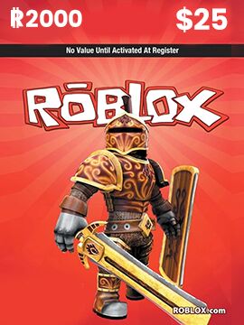 Gift card do roblox 25 reais