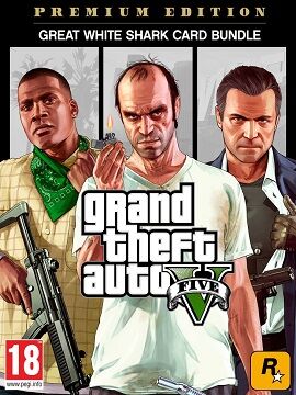 Grand Theft Auto V: Premium Online Edition & Great White Shark Card Bundle Rockstar CD Key