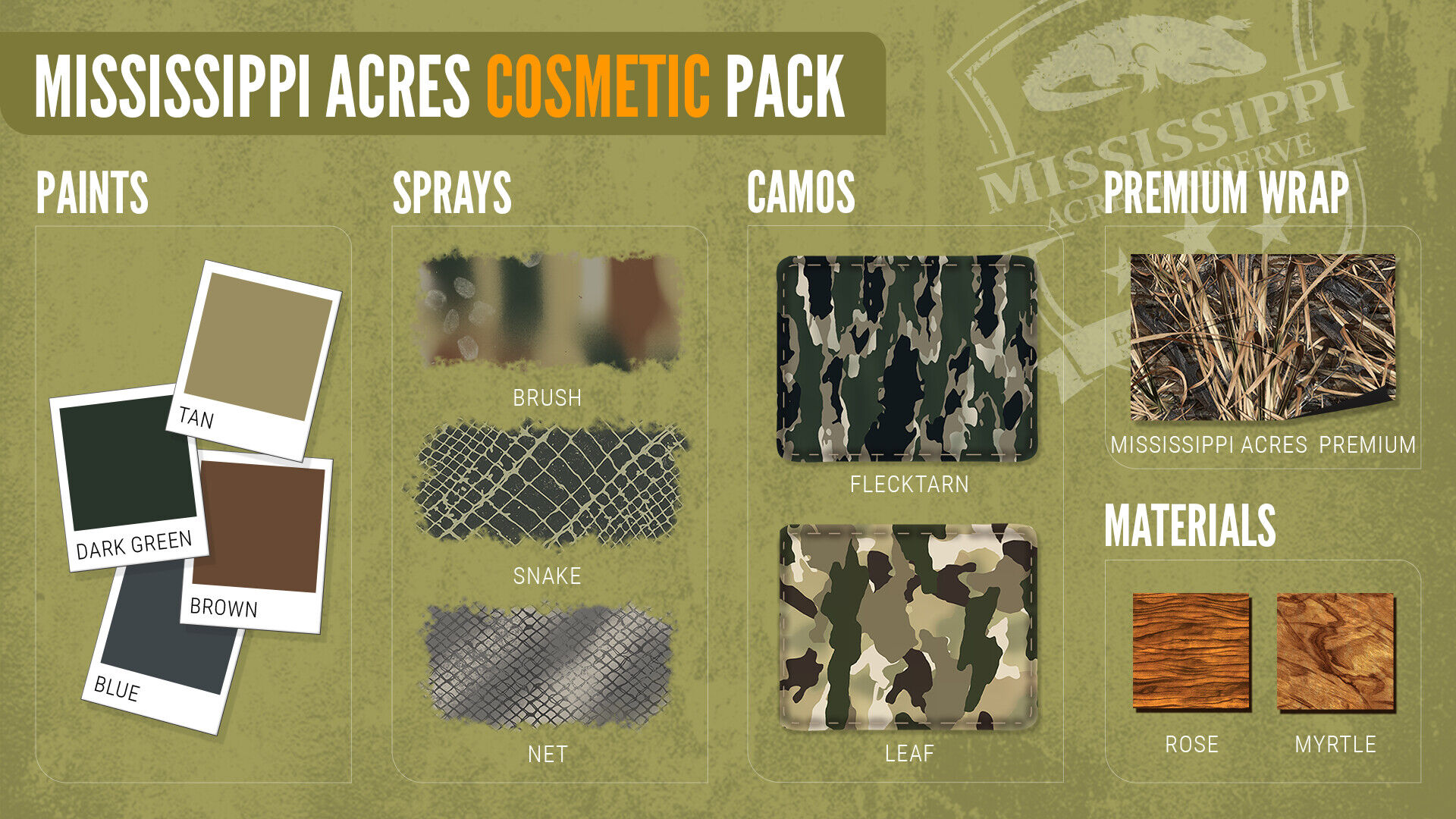 theHunter: Call of the Wild - Mississippi Acres Cosmetic Pack Steam CD Key Time Limited Activation