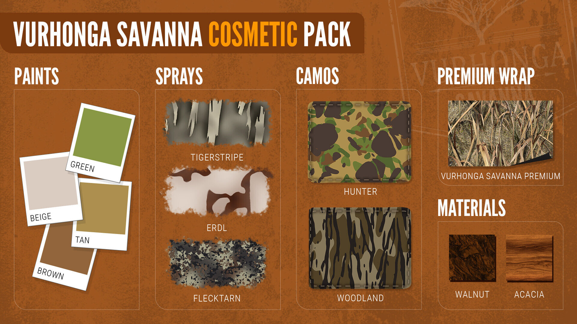 theHunter: Call of the Wild - Vurhonga Savanna Cosmetic Pack Steam CD Key Time Limited Activation
