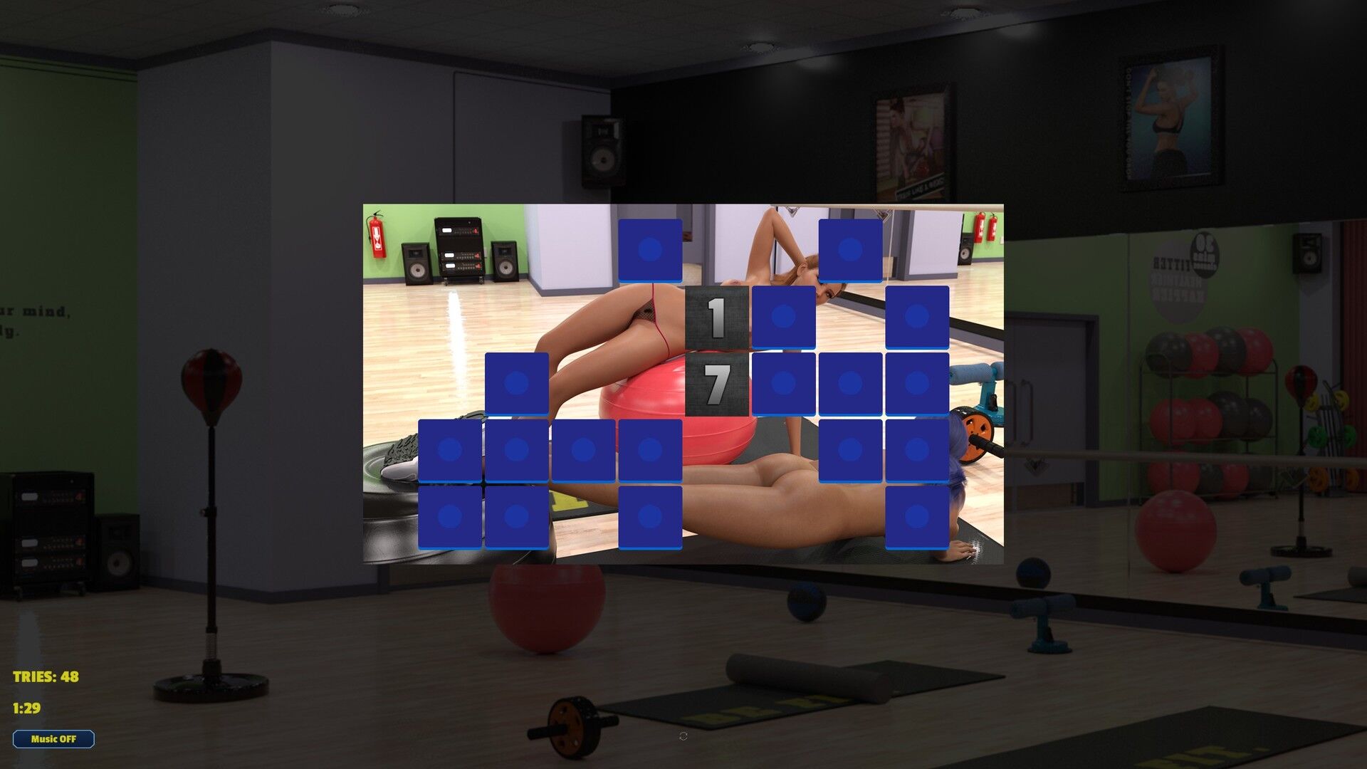 Memory Puzzle - Futanari Gym