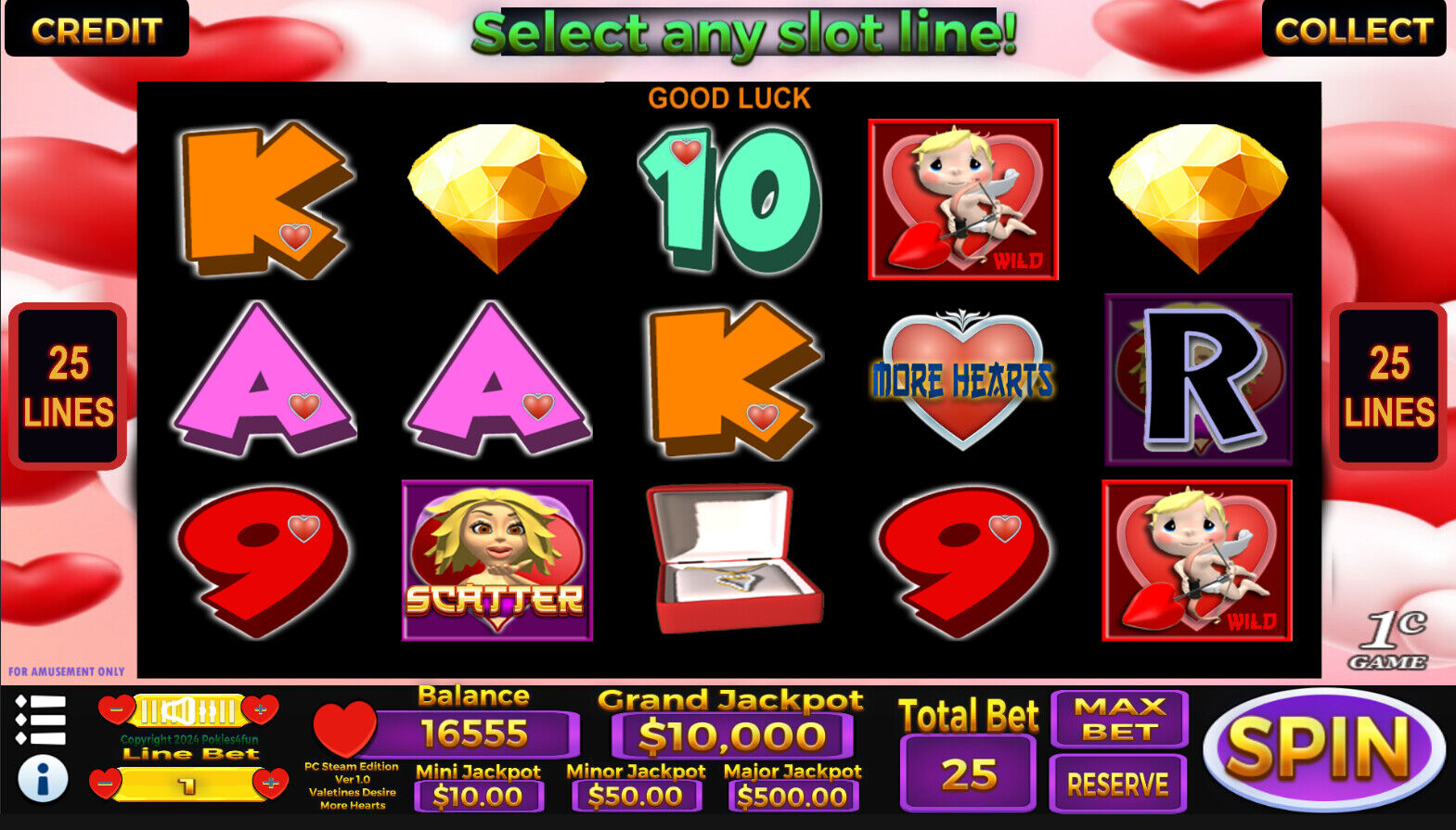 Valentines Desire - Casino Slot Simulations