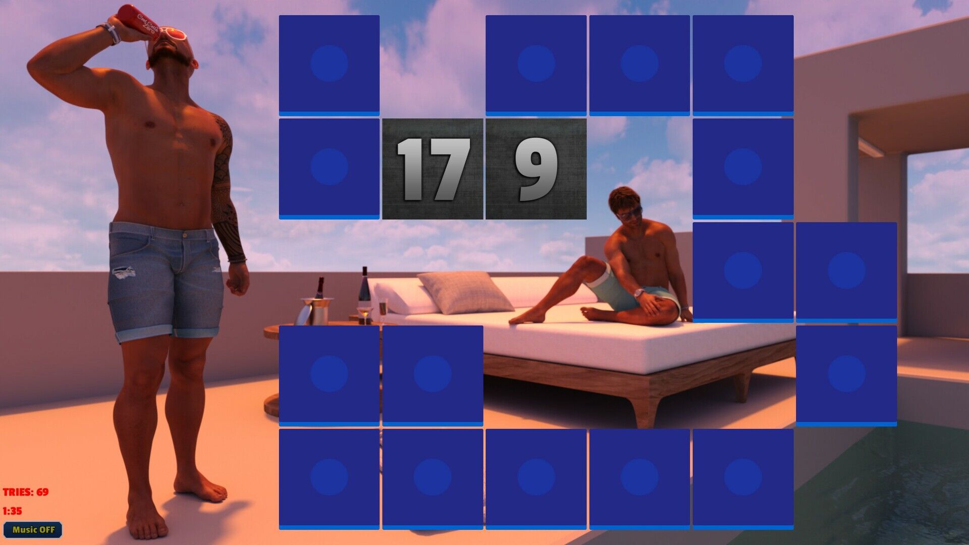 Sexy Memory Puzzle - Gay Pool