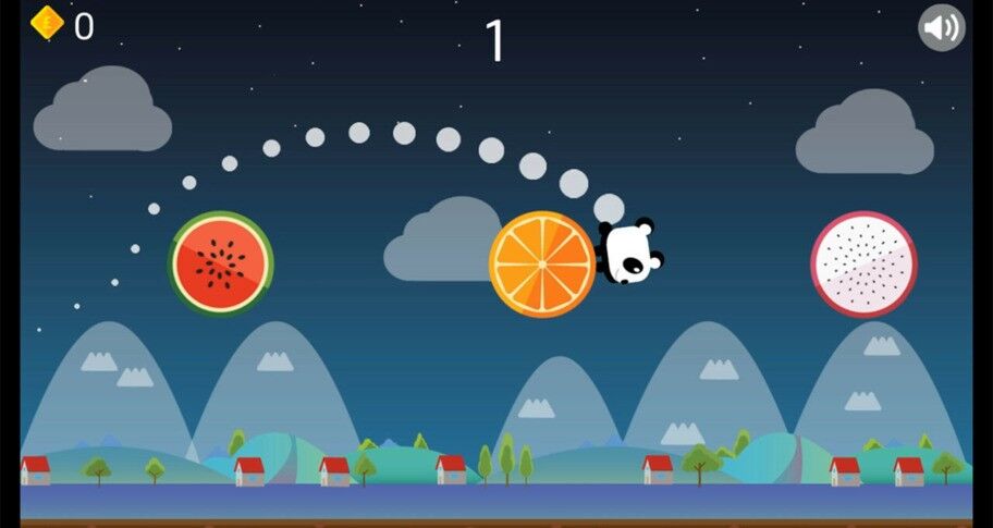 Runner Fruit Jumping