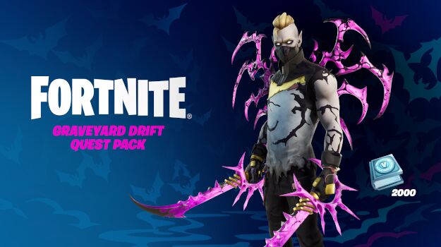Fortnite - Graveyard Drift Quest Pack + 2000 V-Bucks Argentina XBOX One/Series X|S