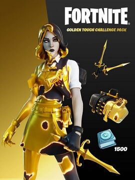 Fortnite - Golden Touch Challenge Pack + 1500 V-Bucks Challenge XBOX EUROPE Live