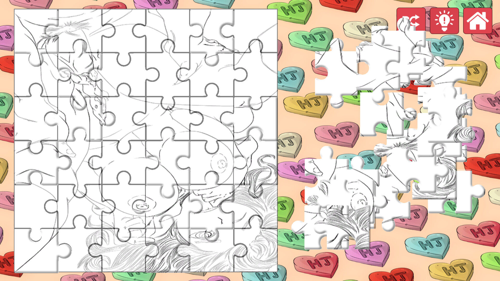 Hentai Jigsaw Puzzle Collection: Valentine’s