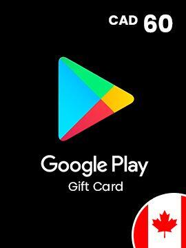 Google Play Gift Card 60 CAD Canada Google Play CD Key