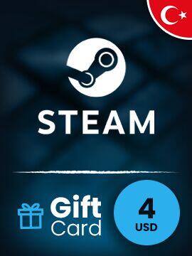 Steam Gift Card 4 USD Turkey Steam CD Key