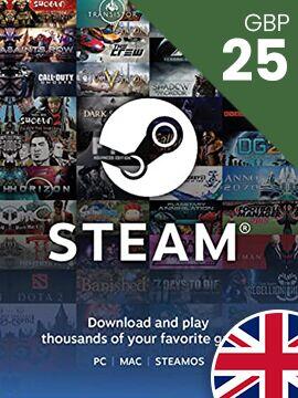 Steam Gift Card 25 GBP Steam CD Key