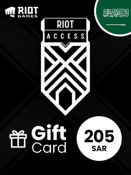 Riot Access Gift Card 205 SAR Saudi Arabia Riot CD Key