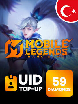 Mobile Legends 59 Diamonds ( 53 + 6 Bonus ) Turkey Mobilelegends UID Top-up