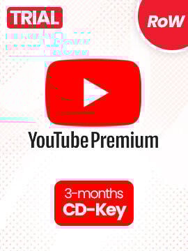 Youtube Premium Trial 3 Months RoW (NEW ACCOUNTS ONLY) YouTube CD Key
