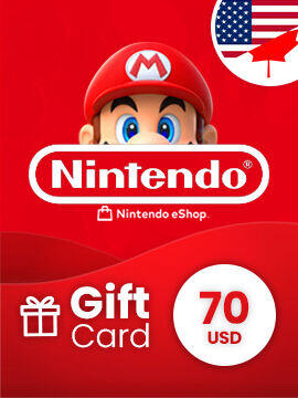 Nintendo eShop Card 70 USD North America Nintendo CD Key