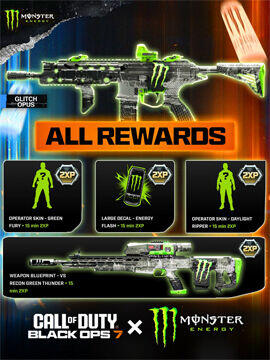 Call of Duty: Black Ops 7 - Exclusive Monster Energy Full Set Bundle Pack Official Website CD Key