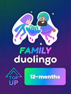 Duolingo Personal 12 Months Duolingo Manual Top-Up
