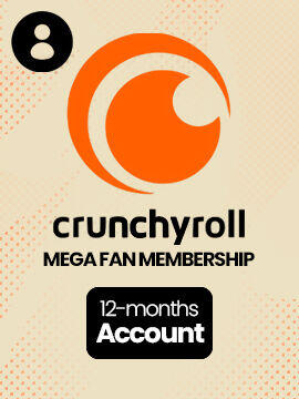Crunchyroll Mega Fan Subscription 12 Months Crunchyroll Account
