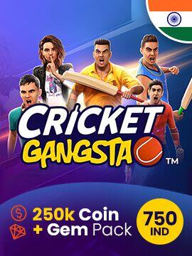 Cricket Gangsta Coin Pack 250,000 + Gem Pack 750 IND India Meplay CD Key
