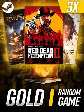 3x Gold Random Steam Games