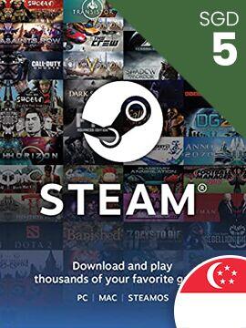 Steam Gift Card 5 SGD Singapore Steam CD Key