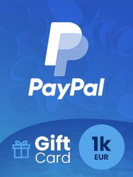 Paypal Wallet Top Up 1000 EUR Paypal CD Key