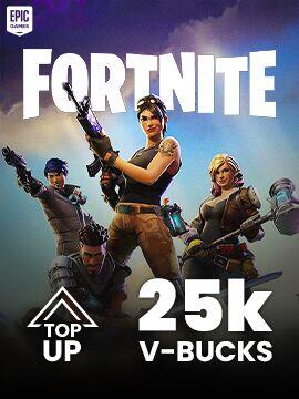 Fortnite Manual Top-Up (All Devices) 25,000 V-Bucks Epic Games Manual Top-Up
