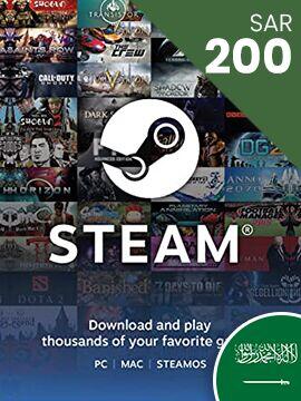 Steam Gift Card 200 SAR Steam CD Key