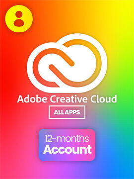 Adobe Creative Cloud All Apps 12 Months Adobe Account