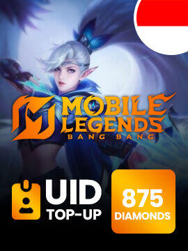 Mobile Legends 875 Diamonds ( 774 + 101 Bonus ) Indonesia Mobile Legends UID Top-Up