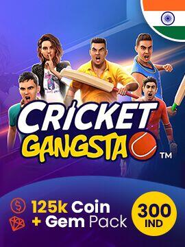 Cricket Gangsta Coin Pack 125,000 + Gem Pack 300 IND India Meplay CD Key