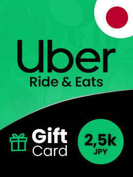 UBER Ride and Eats Voucher 2500 JPY Japan Uber CD Key