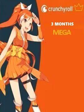 Crunchyroll Mega Fan Subscription 3 Months Crunchyroll Account MrCliff Pick-up Site