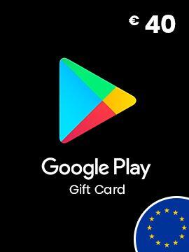 Google Play Gift Card 40 EUR Europe Google Play CD Key