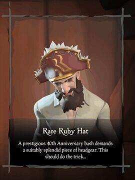 Sea Of Thieves - Exclusive Rare Ruby 40th Anniversary Hat XBOX One/Series X|S/Windows 10 CD Key
