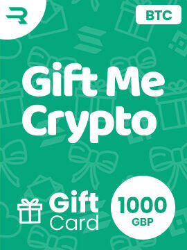 Gift Me Crypto Gift Card 1000 GBP (BTC) CD Key