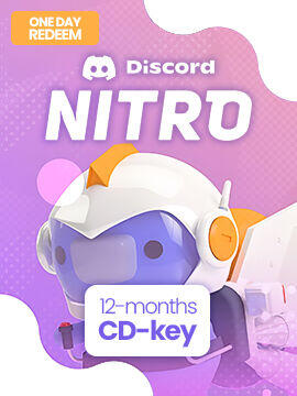 Discord Nitro 12 Months One Day Redeem Discord CD Key