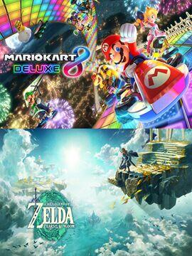 Mario Kart 8 Deluxe + The Legend of Zelda: Tears of the Kingdom Nintendo Switch Account PSNAccounts Pick-up Site