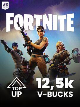 Fortnite Manual Top-Up (All Devices) 12,500 V-Bucks Epic Games Manual Top-Up
