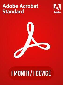 Adobe Acrobat Standard Edition (PC/MAC) 1 Month / 1 Device Adobe CD Key
