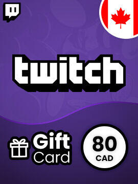 Twitch Gift Card 80 CAD Canada twitch CD Key
