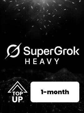 Grok SuperGrok Heavy 1 Month Grok.com UID Top-up