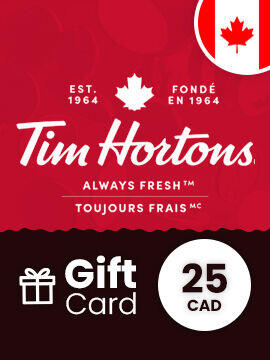 Tim Hortons Gift Card 25 CAD Canada Tim Hortons CD Key