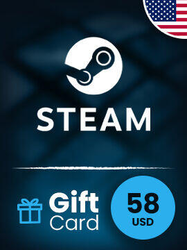 Steam Gift Card 58 USD United States Steam CD Key