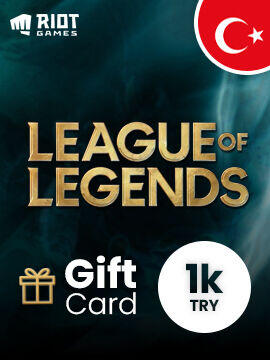 League of Legends Gift Card 1000 TRY Turkey Riot CD Key