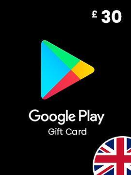 Google Play Gift Card 30 GBP United Kingdom Google Play CD Key
