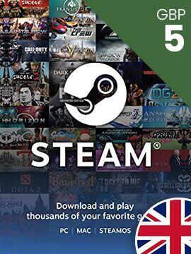 Steam Gift Card 5 GBP United Kingdom Steam CD Key