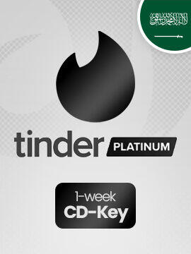 Tinder Platinum 1 Week 	Saudi Arabia Tinder CD Key