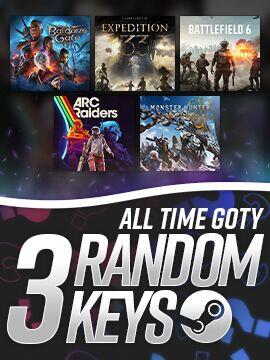 Aim To Get All-Time GOTY Games: Random 3 Steam Keys